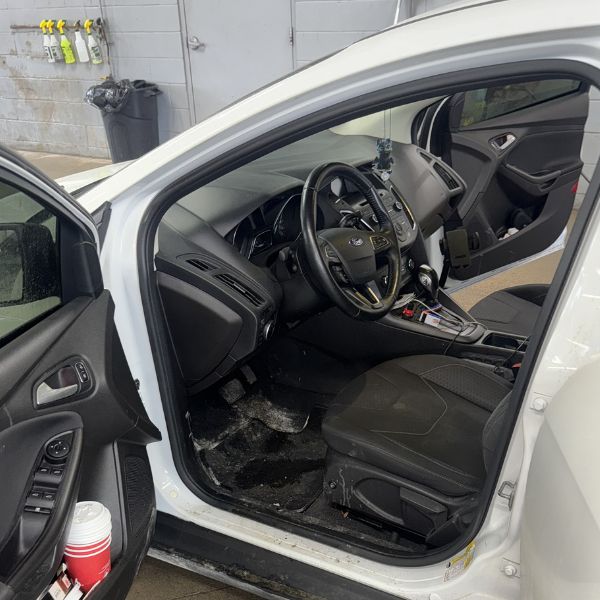 Detailed interior with clean seats and dash